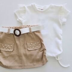 Bellarose kids boncuklu bürümcük etekli takım