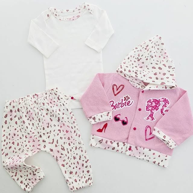 Coşay baby kalpli barby ceketli takım