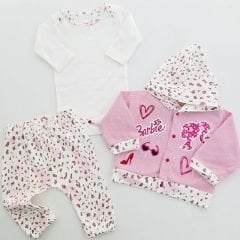 Coşay baby kalpli barby ceketli takım