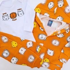 Nazar baby kapşonlu 3lü interlok takım