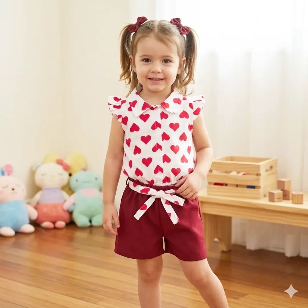 Ecrix kalpli şortlu takım 2-3-4-5-6 yaş