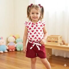 Ecrix kalpli şortlu takım 2-3-4-5-6 yaş