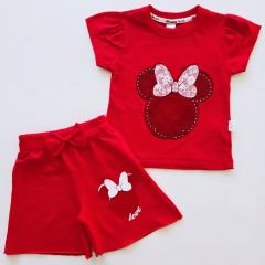 Donino kids taşlı fiyonklu takım