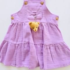Tuffy baby ayıcıklı müslin elbise
