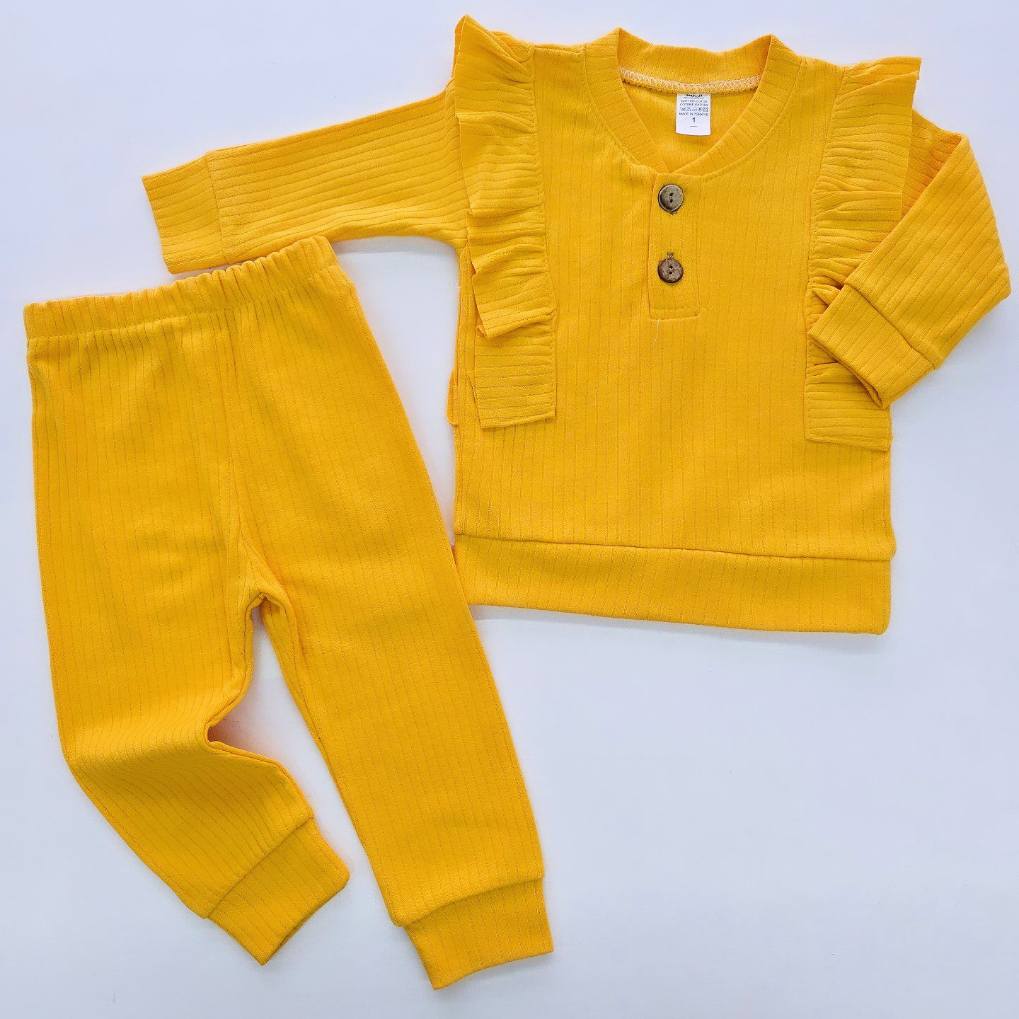 Med baby fitilli fırfırlı kız takım