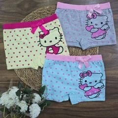 Penye esnek kız boxer (KARIŞIK RENK GÖNDERİLECEKTİR.)