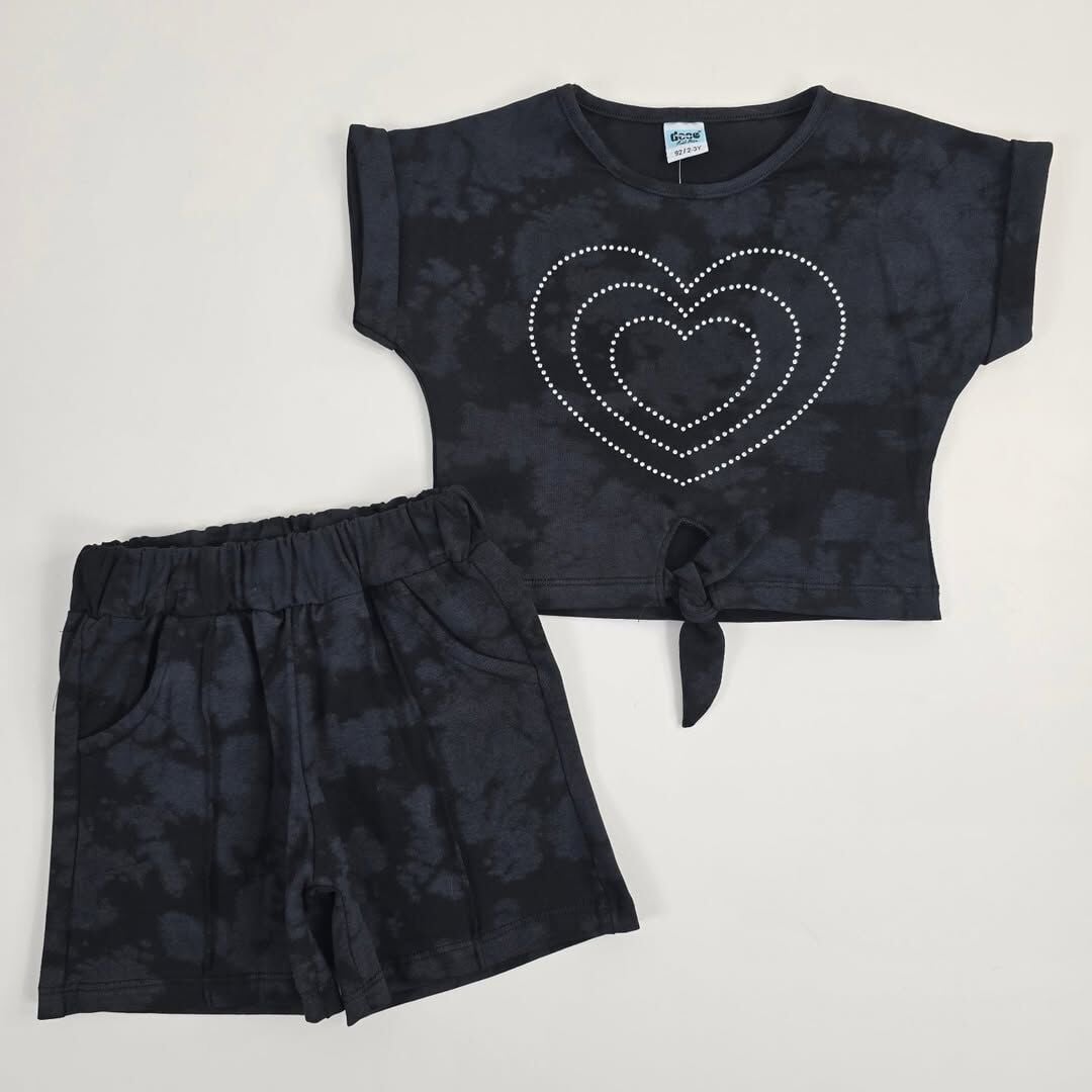 Deco kalp taşlı takım 2-3-4-5-6 yaş