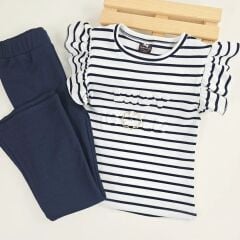 Lady gold çizğili takım 6-7-8-9 yaş