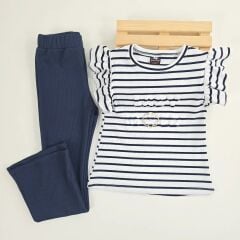 Lady gold çizğili takım 6-7-8-9 yaş