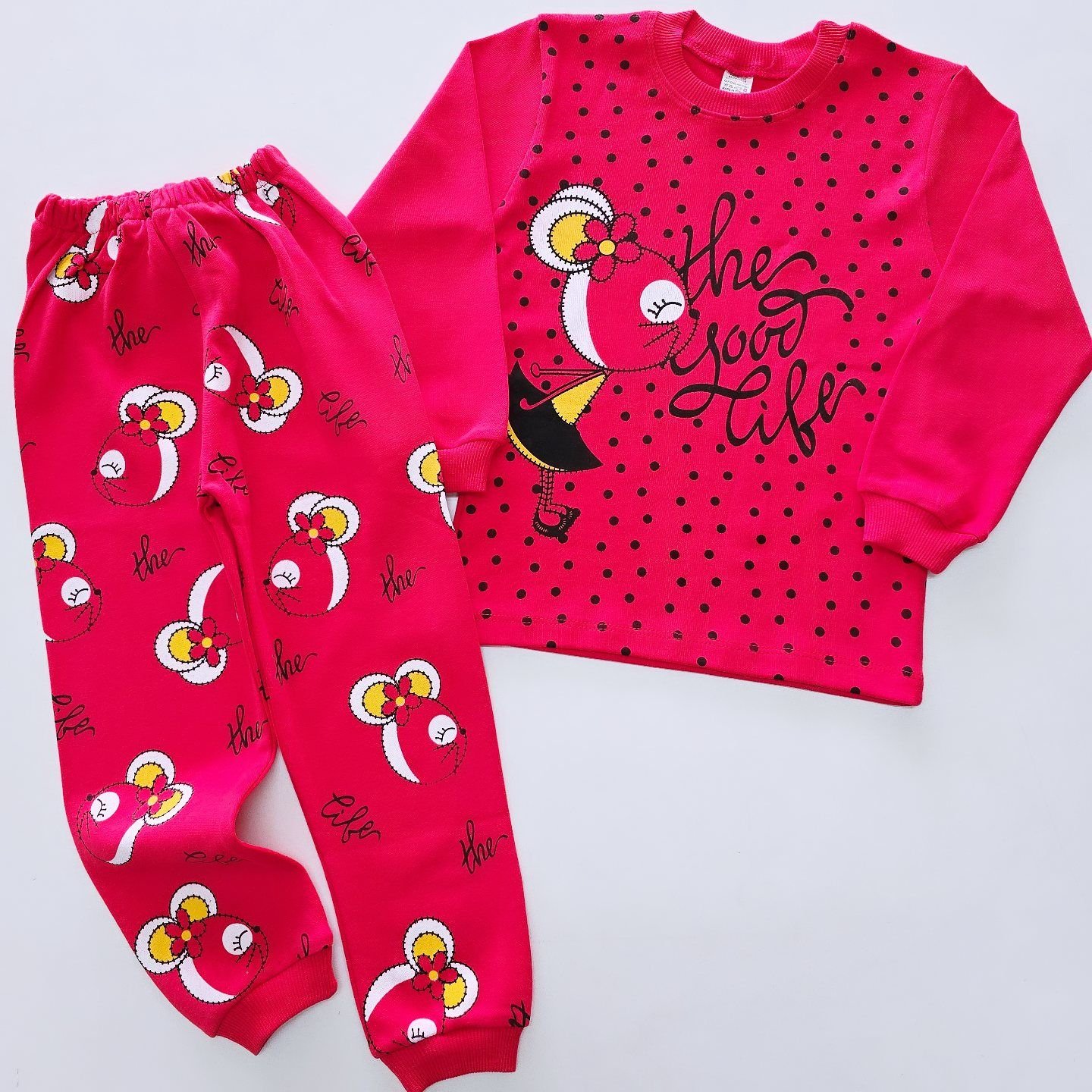 Mehdix kids puanlı pijama takım