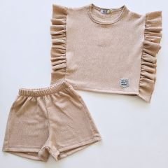 Deco kids düğmeli şortlu takım