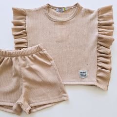 Deco kids düğmeli şortlu takım