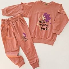 Club polo kids çiçekli kız takım