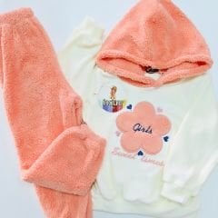 İncilay kids kalp nakışlı welsoft takım