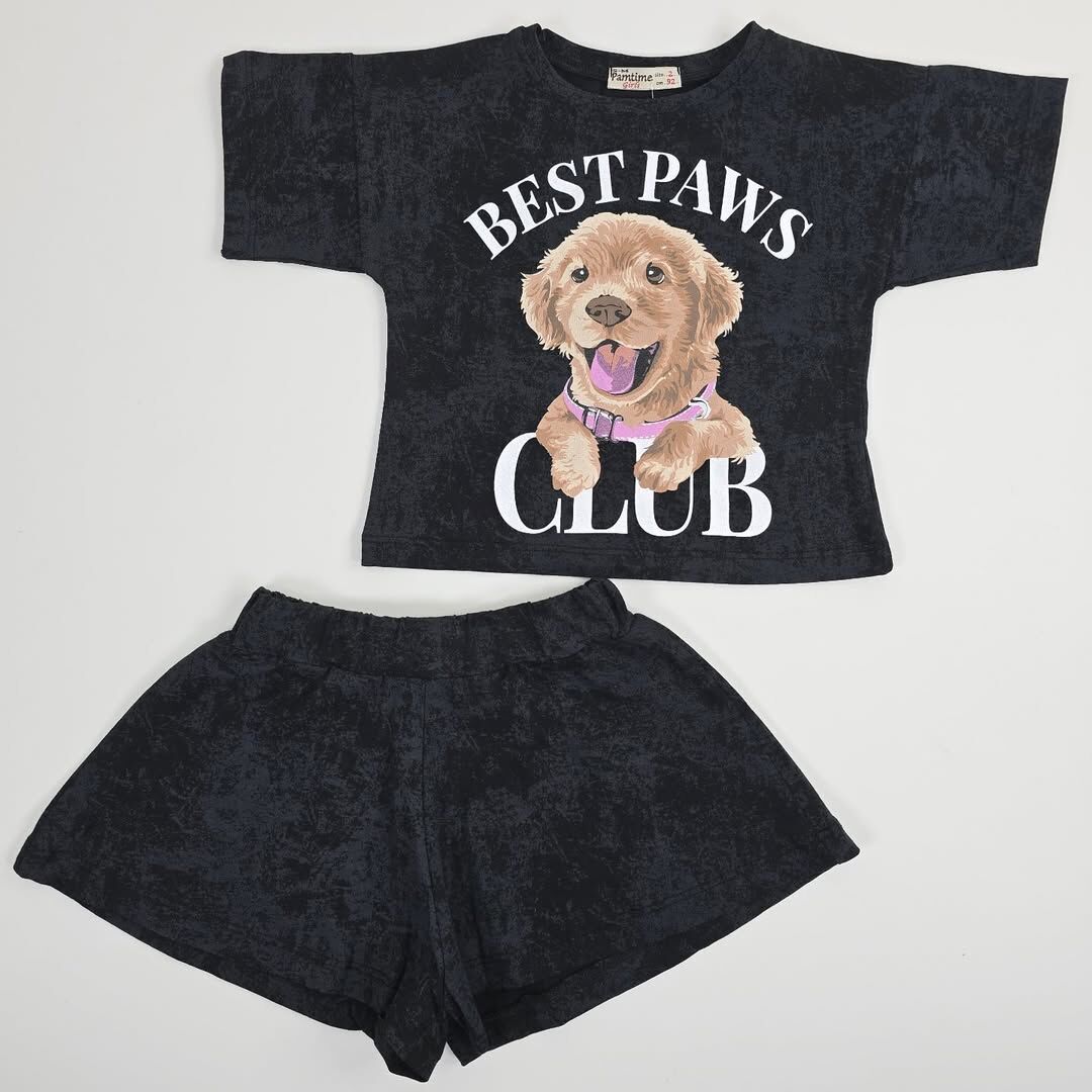 PAMTİME KÖPEK BASKILI TAKIM 1-2-3-4-5 YAŞ