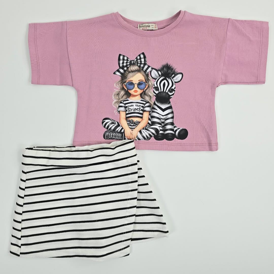 PAMTİME KIZ BASKILI 1-2-3-4-5 YAŞ