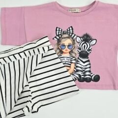 PAMTİME KIZ BASKILI 1-2-3-4-5 YAŞ