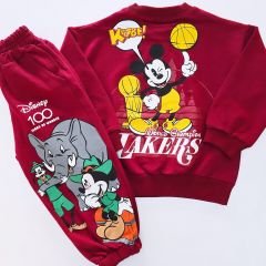 Gap kids disney mickeyli takım bordo