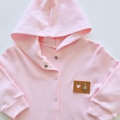 Chocukcha baby penye kapşonlu ceket