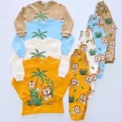 Mehdix kids aslanlı pijama takım