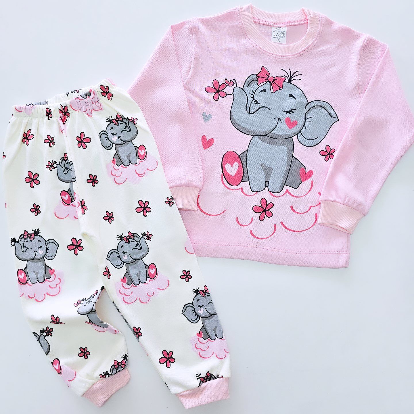 Mehdix kids filli pijama takım pembe