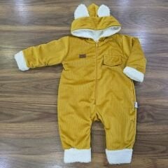 Kapşonlu kadife içi welsoftlu tulum