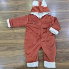 Kapşonlu kadife içi welsoftlu tulum