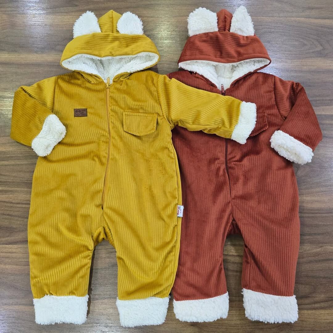 Kapşonlu kadife içi welsoftlu tulum