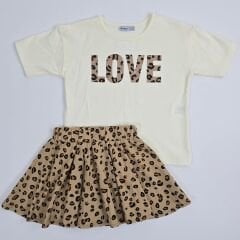 LUMİNO LEOPARLI ETEK 4-5-6-7-8-9 YAŞ