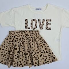 LUMİNO LEOPARLI ETEK 4-5-6-7-8-9 YAŞ