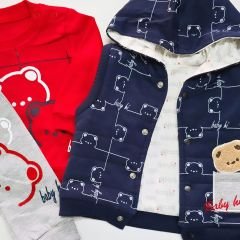 Baby hi kids ayıcık süzeneli yelekli takım