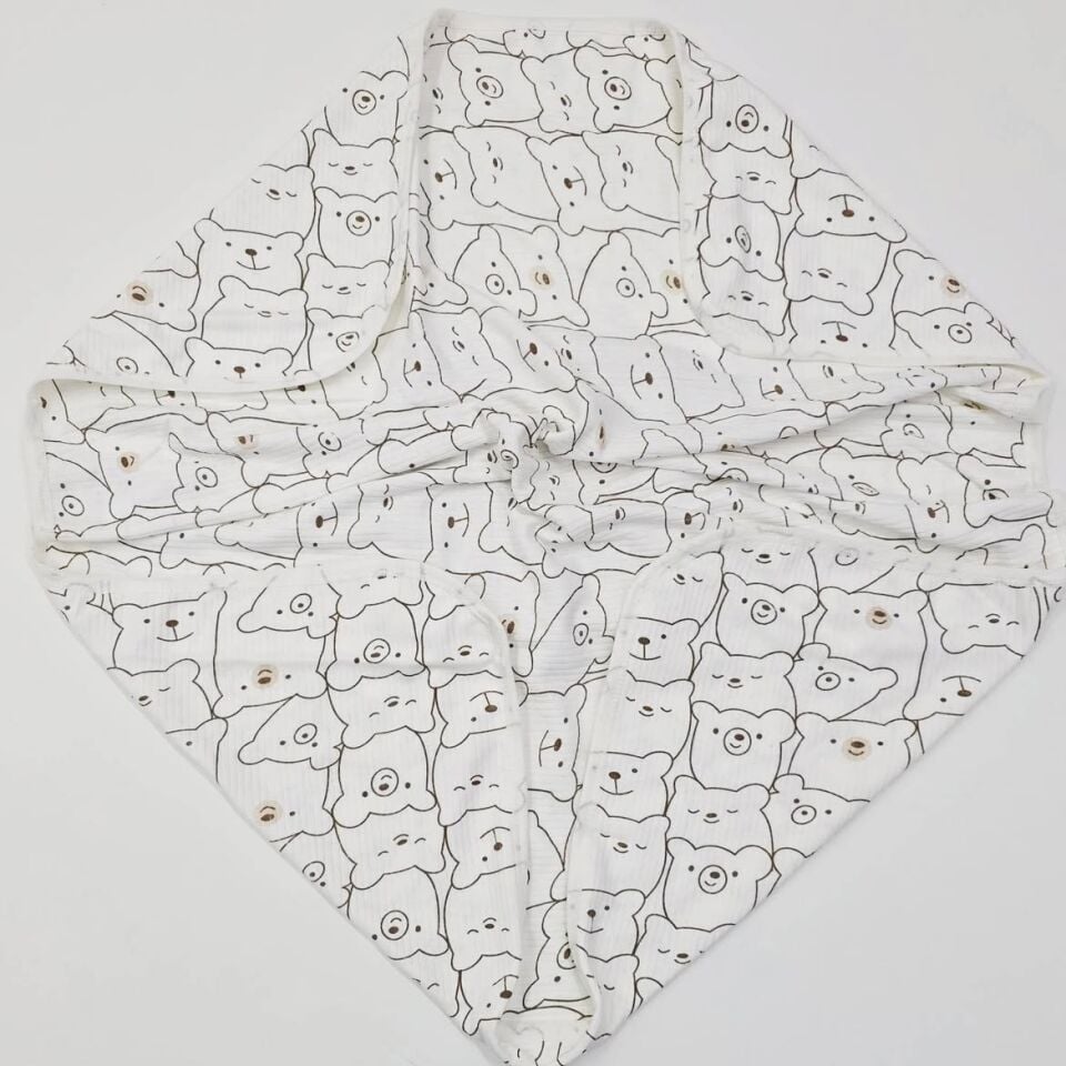 Çift katlı fitilli penye battaniye  80x95 cm