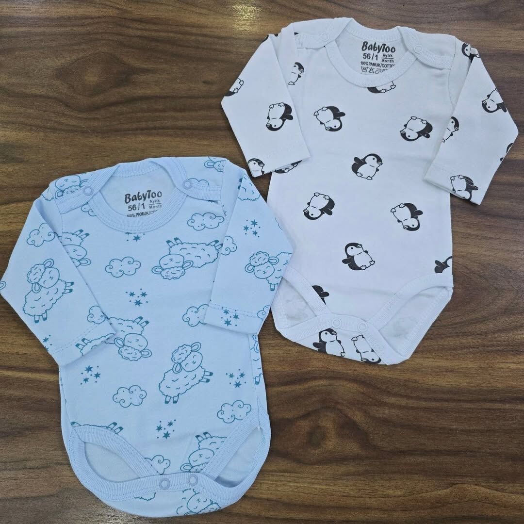 Desenli penye çıtçıtlı badi