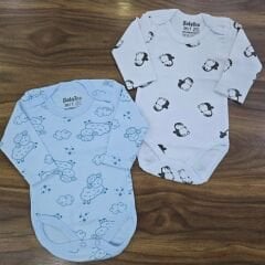 Desenli penye çıtçıtlı badi