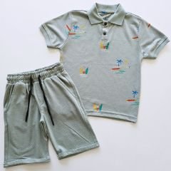 Survivor kids polo yaka palmiyeli takım