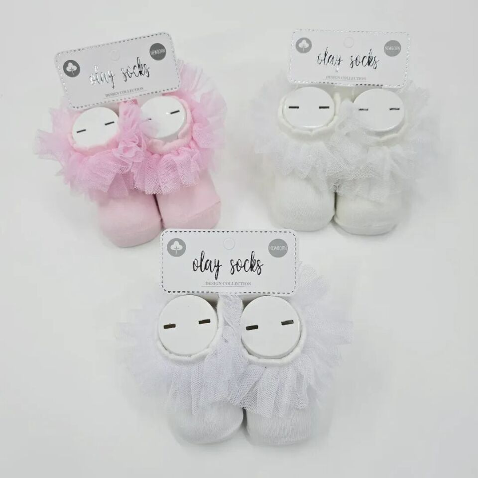 OLAY SOCKS TÜTÜLÜ ÇORAP 0-12 AY beyaz