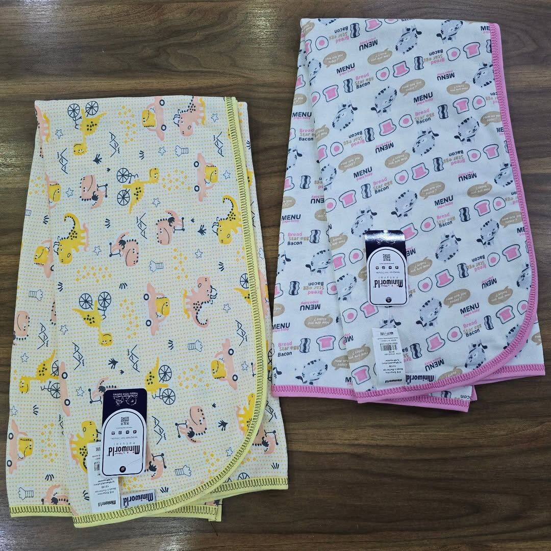 Desenli emprime çift katlı battaniye 100x100 cm