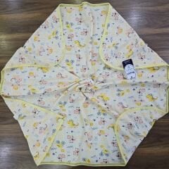 Desenli emprime çift katlı battaniye 100x100 cm