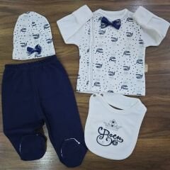 Prens taçlı 4'lü yenidoğan takım 0-3 ay