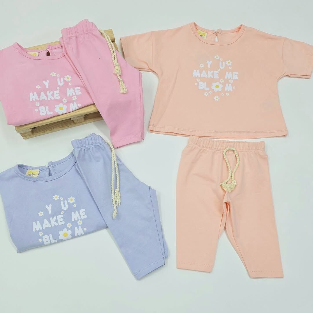 Air baby Papatyalı takım 3-6-9-12-18ay