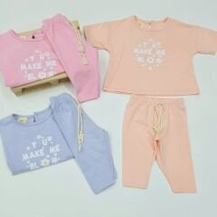 Air baby Papatyalı takım 3-6-9-12-18ay