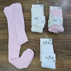 Fitilli kaşkorse külotlu çorap 0-6 ay