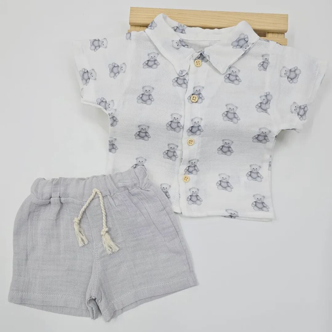 ANILÇO AYICIKLI GÖMLEKLİ TAKIM 6-12-18-24 AY