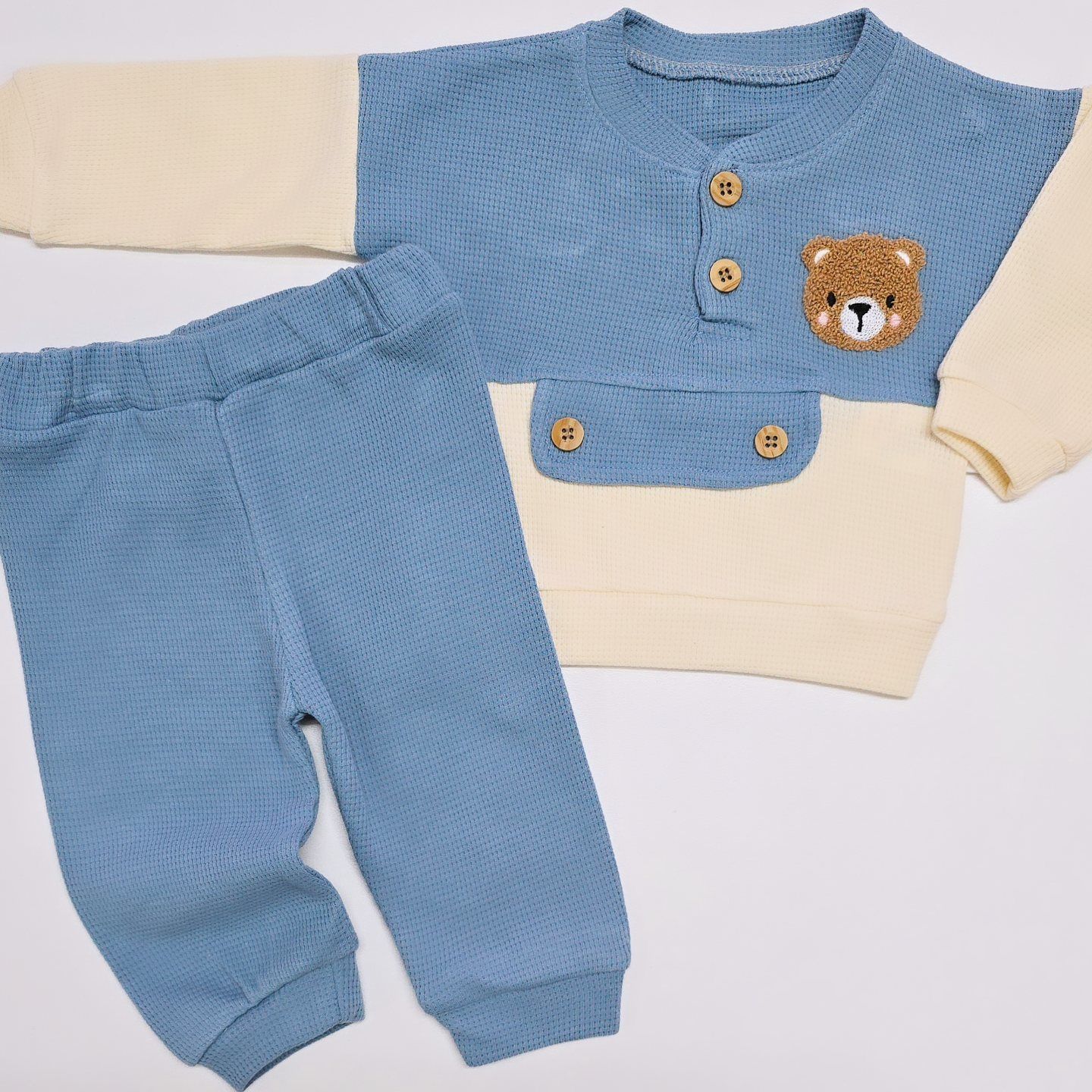 Minilay baby süzeneli ayıcıklı takım