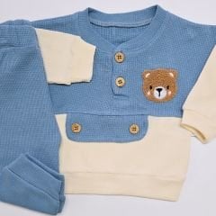 Minilay baby süzeneli ayıcıklı takım