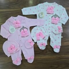 Taşlı bereli eldivenli penye tulum