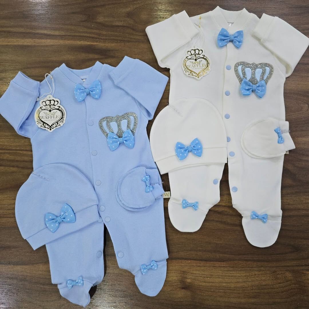 Taşlı bereli eldivenli penye tulum