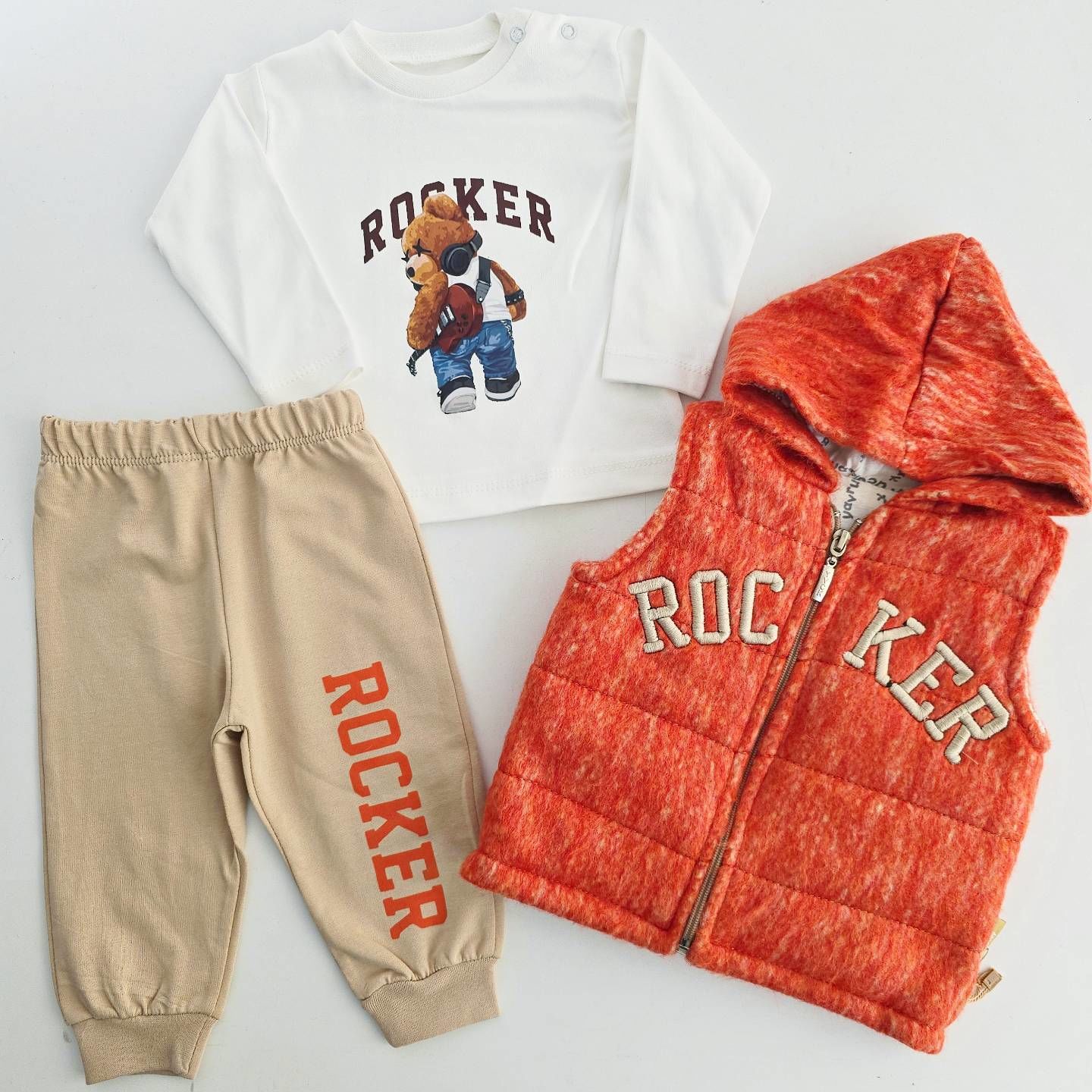 Yavrucak baby rocker yelekli takım