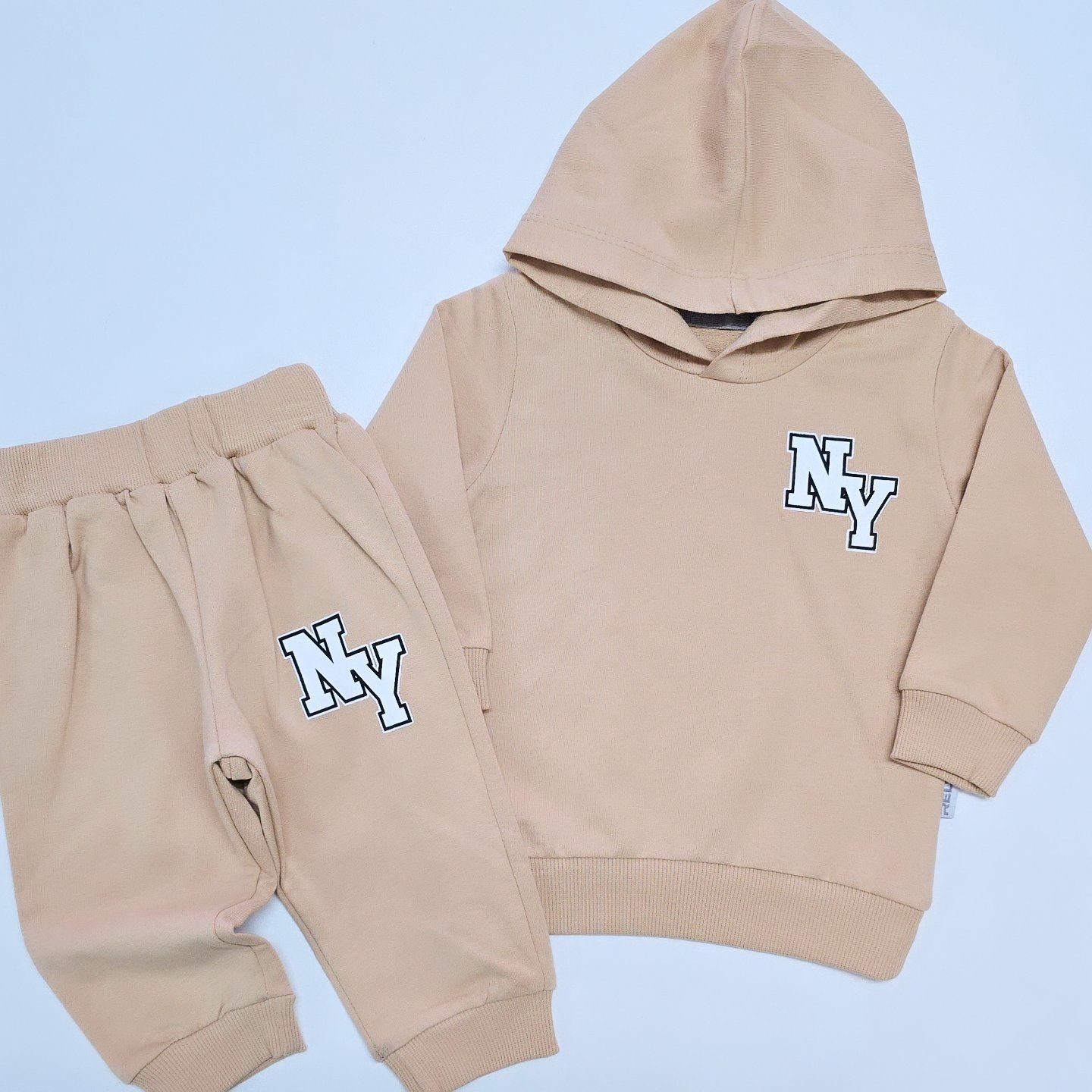 Rely kids ny baskılı kapşonlu tarz akım