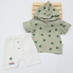 BABY MİLK MÜSLİN ERKEK TAKIM 6-9-12-18-24 AY